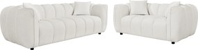 ΣΕΤ ΣΑΛΟΝΙ 3Θ &amp; 2Θ LYKKE HM10812.02 ΕΚΡΟΥ ΥΦΑΣΜΑ