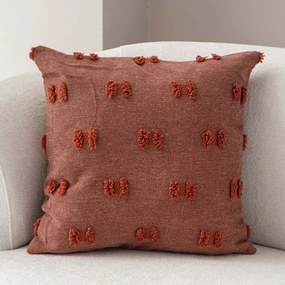 Μαξιλαροθήκη Διακοσμητική Tuffet 881PCR1628 Tile Red Aberto Design 43X43 Πολυέστερ