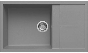 Elleci Unico 410 Ένθετος Νεροχύτης κουζίνας Titanium 73 86x50cm