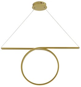 Φωτιστικό Οροφής LED Aca Zero HM98LEDP64BR Brass