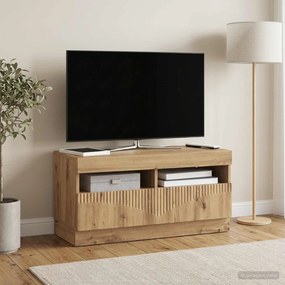 vidaXL Ντουλάπα LED Τηλεόρασης Artisan Δρυς Επεξεργασμένο Ξύλο