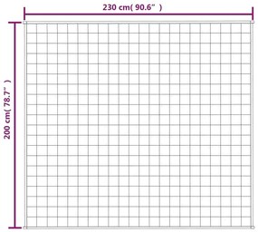 Κουβέρτα Βαρύτητας Ανοιχτό Κρεμ 200 x 230 εκ. 9 κ. Υφασμάτινη - Κρεμ