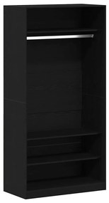 vidaXL Ντουλάπι Μαύρη δρυς 100 x 50 x 200 εκ. Επεξεργασμένο ξύλο