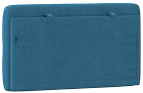 vidaXL Μαξιλάρι για Κεφαλάρι Μπλε 90 εκ. Βελούδο
