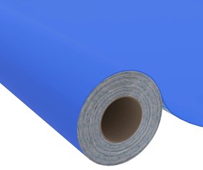 vidaXL Μεμβράνη Αυτοκόλλητη για Έπιπλα Γυαλιστερό Μπλε 500 x 90 εκ PVC