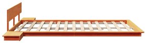 vidaXL Σκελετός Κρεβατιού Καφέ 140 x 200 cm ξύλο