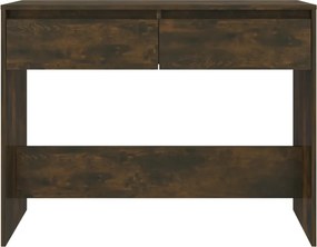 vidaXL Τραπέζι Κονσόλα Καπνιστή Δρυς 100x35x76,5 εκ. Επεξ. Ξύλο
