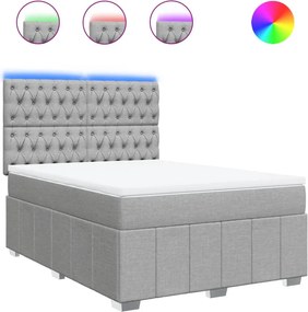vidaXL Κρεβάτι Boxspring με Στρώμα Αν. Πράσινο 160x200εκ Υφασμάτινο
