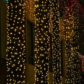 vidaXL Λαμπάκι Δίκτυο Σκούρο Πράσινο