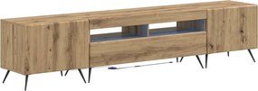 vidaXL 5 Τεμάχια LED Τηλεοπτικού Ντουλαπιού Artisan Δρυς