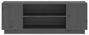 vidaXL Έπιπλο Τηλεόρασης Γκρι 110x35x40,5 εκ. από Μασίφ Ξύλο Πεύκου