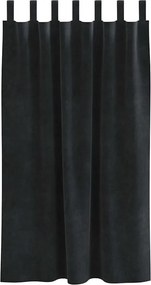 vidaXL Κουρτίνες συσκότισης 2 pcs Μαύρο 140 x 175 cm Βελούδο