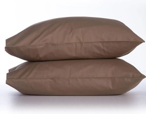 Ζεύγος Μαξιλαροθήκες (52x72) Nef-Nef Homeware Basic Καφέ