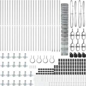 vidaXL Στύλος Περιφράξεων Γαλβανισμένο 50 x 1,2 m Ατσάλι