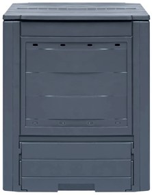 vidaXL Κομποστοποιητής Κήπου Γκρι 60 x 60 x 73 εκ. 260 Λίτρα