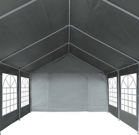 vidaXL Ύφασμα σκηνής χωρίς σκελετό Γκρι 8 x 4 m PE