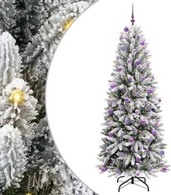 vidaXL Τεχνητό Χριστουγεννιάτικο Δέντρο με 300 LED Λευκό 240 cm