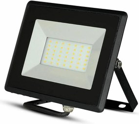 V-TAC  Στεγανός Προβολέας IP65 Ισχύος 50W με Θερμό Λευκό Φως σε Μαύρο χρώμα