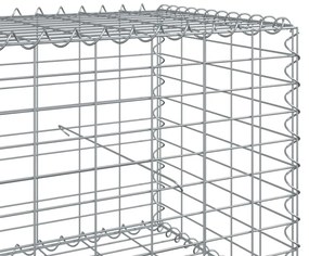 vidaXL Συρματοκιβώτιο με Κάλυμμα 900x100x50εκ. από Γαλβανισμένο Χάλυβα