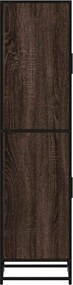 vidaXL Highboard καφέ δρυς Κατασκευασμένο ξύλο και μέταλλο