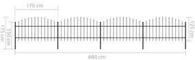 ΚΑΓΚΕΛΑ ΠΕΡΙΦΡΑΞΗΣ ΜΕ ΛΟΓΧΕΣ ΜΑΥΡΑ (1-1,25) X 6,8 Μ. ΑΤΣΑΛΙΝΑ 277724