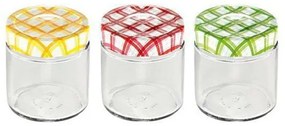 Βαζάκια Αποθήκευσης Della Casa (Σετ 3Τμχ) 895114 400ml Multi Tescoma Γυαλί