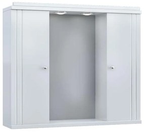 Bathroom mirror Drop 75 Double White 65x15x58 εκ.