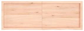 vidaXL Ράφι Τοίχου 140x50x(2-6) εκ. από Ακατέργαστο Μασίφ Ξύλο Δρυός