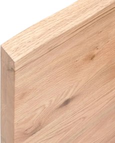 vidaXL Επιφ Τραπεζιού Αν Καφέ 100x60x(2-4)εκ. Επεξ. Μασίφ Ξύλο Δρυός