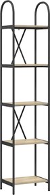vidaXL Ράφι Βιβλίων Δρύς Sonoma 40 x 30 x 183 εκ Επεξεργασμένο ξύλο