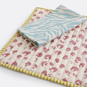 Σετ 4 πετσέτες φαγητού από βαμβακερό ύφασμα με μοτίβο, LEAN