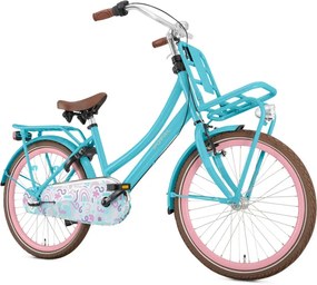 Daily Dutch Basic+ 22 Inch 35 cm Girls 3SP Coaster Brake Turquoise