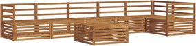 vidaXL Σειρά Καναπέ Εξωτερικού 7 pcs Φυσικό