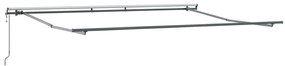 vidaXL Ανασυρόμενη Τέντα Πορτοκαλί και Καφέ 400x350 cm