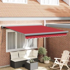 vidaXL Σκηνίτσα Αναδιπλούμενη Κόκκινο 300 x 250 εκ Ύφασμα, Μέταλλο