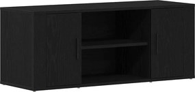 vidaXL Ντουλάπι TV 100 x 35 x 40 εκ Μαύρη δρυς Επεξεργασμένο ξύλο
