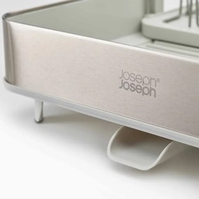Στεγνωτήριο πιάτων Joseph Joseph Extend 851692, επεκτεινόμενο, αποστράγγιση, χώρος για πίνακες, αφαιρούμενο δοχείο σκευών, σαμπάνια/λευκό