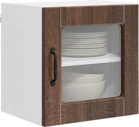 vidaXL Ραφιέρα τοίχου PORTO 2 pcs Καφέ δρυς Επεξεργασμένο Ξύλο