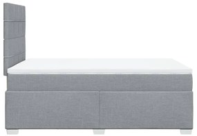 ΚΡΕΒΑΤΙ BOXSPRING ΜΕ ΣΤΡΩΜΑ ΑΝΟΙΧΤΟ ΓΚΡΙ 120X200 ΕΚ. ΥΦΑΣΜΑΤΙΝΟ 3290455