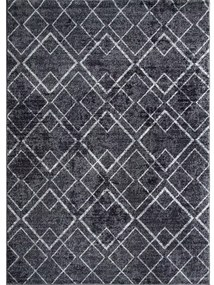 Χαλί "FAYNO" σε χρώμα σκούρο γκρι/λευκό 160x220 700-01316