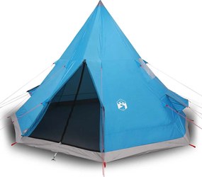 vidaXL Σκηνή Κάμπινγκ Tipi 4 Ατόμων Αδιάβροχη Μπλε