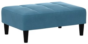 vidaXL Υποπόδιο Μπλε 77x55x31 εκ. Βελούδινο