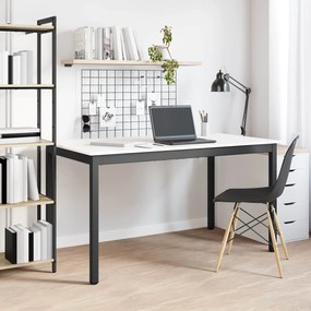 vidaXL Τραπεζαρία Λευκό 140 x 80 x 75 cm Στερεά ξυλεία πεύκου