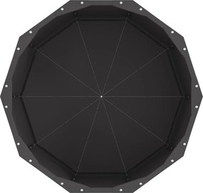 vidaXL Γλάστρα Μαύρο 60 x 60 x 35 cm Ατσάλι