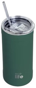 Ecolife Θερμός - Ποτήρι Για Καφέ Ανοξείδωτο 500ml Teal Green 33-BO-4128