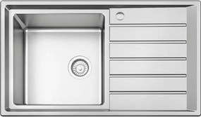 Karag BL654 Satine 86x50 - Ανοξειδωτος Νεροχυτης