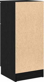 vidaXL Πλαϊνό γραφείο Μαύρη Οξυά 30 x 30 x 70 εκ. Επεξεργασμένο ξύλο