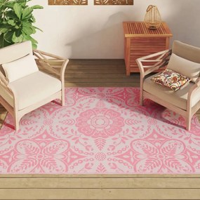 vidaXL Χαλί εξωτερικού χώρου ARAKIL ροζ 140x200 cm PP