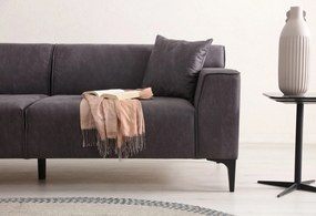 3-Seat Sofa New Petra 3 - Anthracite Anthracite