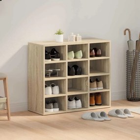 vidaXL Παπουτσοθήκη Sonoma Δρυς 77.5 x 30 x 67 εκ. Επεξεργασμένο ξύλο